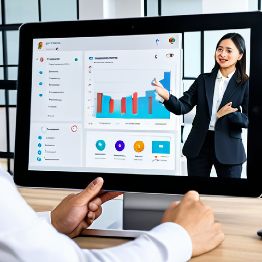 AI-Powered Coaching in a Modern Thai Office**
"A professional Thai manager in a modern office setting, fully clothed in appropriate business attire, utilizing a sophisticated AI coaching platform on a tablet. The AI interface displays personalized development recommendations. Colleagues are collaborating in the background. Safe for work, appropriate content, professional, well-lit, perfect anatomy, natural proportions, illustrating technological advancement in leadership, modest clothing."
**